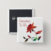 レッドローズアート祖母 缶バッジ (正面&裏面)