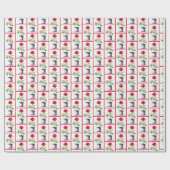 レッドローズインフラワーポット ラッピングペーパー (フラット)