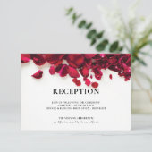 レッドローズウェディングレセプション エンクロージャーカード (スタンド正面)