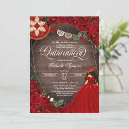 レッドローズウエスタンチャラマリアチキンセアニラインバート 招待状