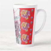 レッドローズウォーターカラーヴィオラシャビーフローララテマグ カフェラテマグ (右)