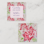 レッドローズウォーターバラスクエアセント エンクロージャーカード (正面/裏面)