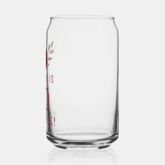 レッドローズウォーター前向きカラーフローラ50誕生日 ガラス缶 (左)