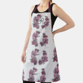 レッドローズウォーター女性イニシャルエプロン エプロン (インサイチュ)