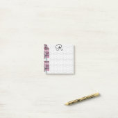 レッドローズウォーター女性イニシャル投稿Itメモ ポストイット (デスク上)