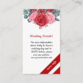 レッドローズウォーター結婚カラー詳細 エンクロージャーカード (正面)
