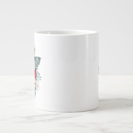 レッドローズウォーター結婚カラー ジャンボコーヒーマグカップ (正面)