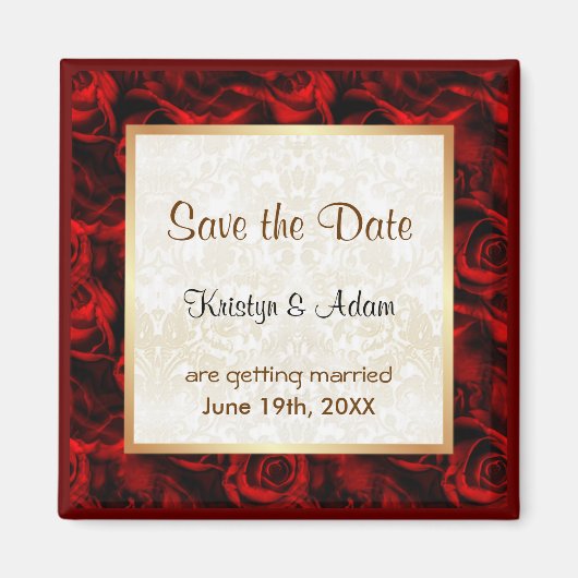 レッドローズエレガンス マグネット (正面)