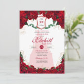 レッドローズエレガントプリンセスロイヤリティキンセアニェラ 招待状 (スタンド正面)