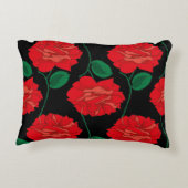 レッドローズオンブラック アクセントクッション (裏面)
