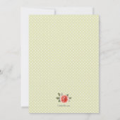 レッドローズオンライムダービーパーティの招待状 (裏面)