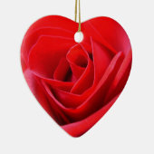 レッドローズオーナメントロマンチックバラデコレーション セラミックオーナメント (右)