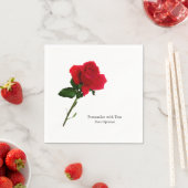 レッドローズカスタムカクテルナプキン スタンダードカクテルナプキン (インサイチュ)