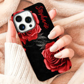 レッドローズカスタムネーム Case-Mate iPhoneケース