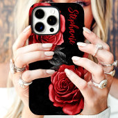 レッドローズカスタムネーム Case-Mate iPhoneケース