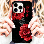 レッドローズカスタムネーム Case-Mate iPhoneケース