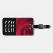 レッドローズカスタムモノグラムラゲッジタグ ラゲッジタグ (裏面横)