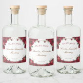 レッドローズキンセアニラ酒ボトルラベル リキュールボトルラベル (ボトル)