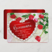 レッドローズキンセアニラ 招待状 (正面/裏面)