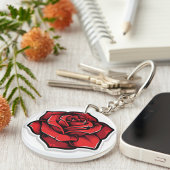 レッドローズキーチェーン キーホルダー