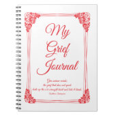 レッドローズクラスタ縁どーの悲嘆ジャーナル ノートブック (正面)