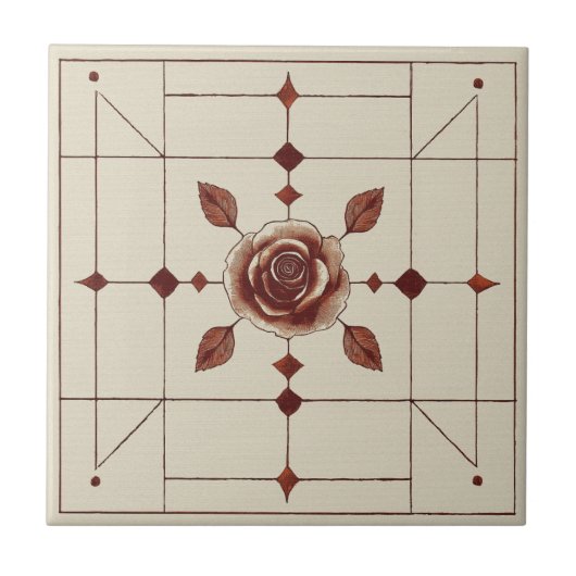 レッドローズクラフトマンスタイル タイル (正面)