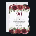 レッドローズグリッターフローラ90thバースデーパーティー 招待状<br><div class="desc">レッドローズグリッターフローラ90thバースデーパーティー招待状ニッチとネストストアのマッチングコレクションを参照</div>