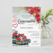 レッドローズグリーンローライダーメキシカーナチョラキンセアニェラ 招待状 (スタンド正面)