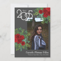 レッドローズグレー写真卒業発表