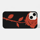 レッドローズケース iPhoneケース (裏面横)