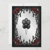 レッドローズゴシックキンセアニェラ鉄門 招待状 (裏面)