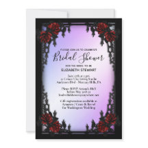 レッドローズゴシックブライダルシャワーw登録情報