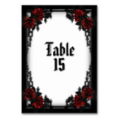 レッドローズゴシックホワイト テーブルナンバー (裏面)