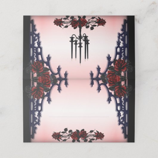 レッドローズゴシック座席表 プレイスカード (外部開封)