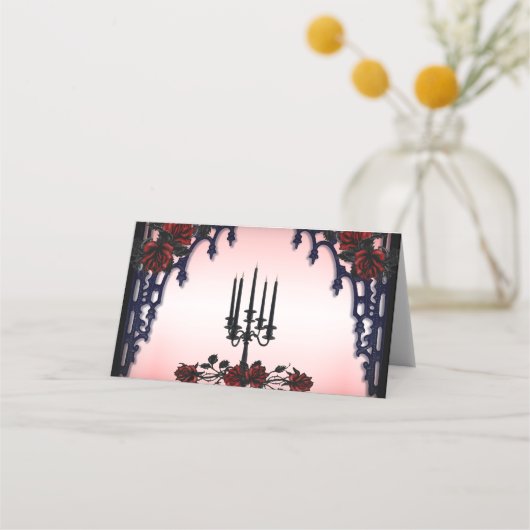 レッドローズゴシック座席表 プレイスカード (裏面)