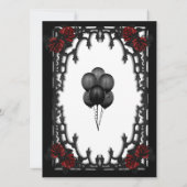 レッドローズゴシックSweet sixteen鉄門白 招待状 (裏面)