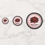 レッドローズゴシッ結婚クのパーソナル コンフェッティ (裏面)