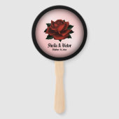 レッドローズゴシッ結婚クのパーソナル ハンドファン (裏面)