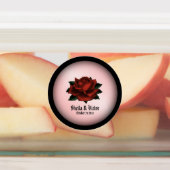 レッドローズゴシッ結婚クのパーソナル ラベル (貼付)