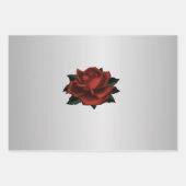 レッドローズゴシッ結婚クの包装紙シート ラッピングペーパーシート (正面2)