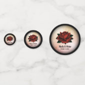 レッドローズゴシッ結婚クの名前とデイトピーチ コンフェッティ (正面)