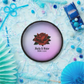 レッドローズゴシッ結婚クの名前と伊達紫 ペーパープレート (パーティー)