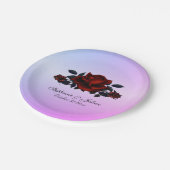 レッドローズゴシッ結婚クの名前と伊達紫 ペーパープレート (アングル)