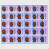 レッドローズゴシッ結婚クの名前と伊達紫 ラッピングペーパー (フラット)