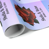 レッドローズゴシッ結婚クの名前と伊達紫 ラッピングペーパー (ロールコーナー)