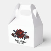 レッドローズゴシッ結婚クの白のパーソナル フェイバーボックス (裏面サイド)