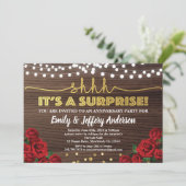 レッドローズサプライズ記念パーティの招待状 招待状 (スタンド正面)