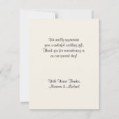 レッドローズサンキュー結婚式招待状カード サンキューカード (裏面)