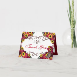 レッドローズサンフラワーズチャロキンセアニェラサンキュー 招待状