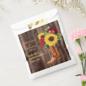 レッドローズサンフラワーズ女性のカーボーイブーツキンセアニェラP フェイバーバッグ (封をした状態)